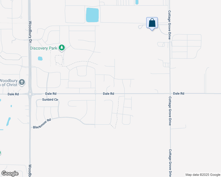 map of restaurants, bars, coffee shops, grocery stores, and more near 10550 Dale Road in Woodbury