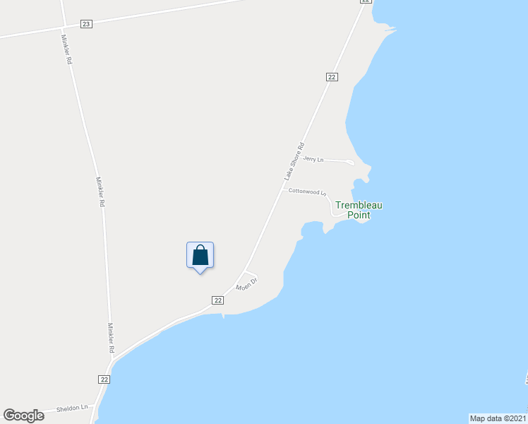 map of restaurants, bars, coffee shops, grocery stores, and more near 1547 Lakeshore Road in Chazy