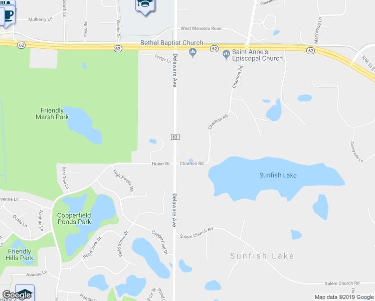 map of restaurants, bars, coffee shops, grocery stores, and more near 2148 Delaware Avenue in Saint Paul