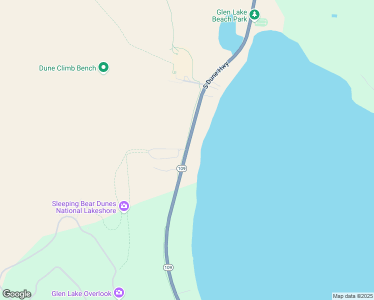 map of restaurants, bars, coffee shops, grocery stores, and more near 7138 South Dune Highway in Empire