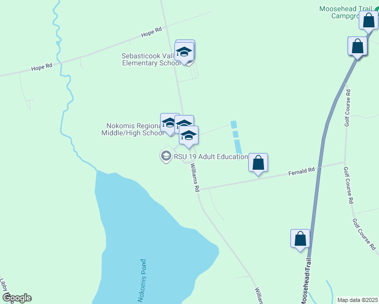 map of restaurants, bars, coffee shops, grocery stores, and more near 266 Williams Road in Newport