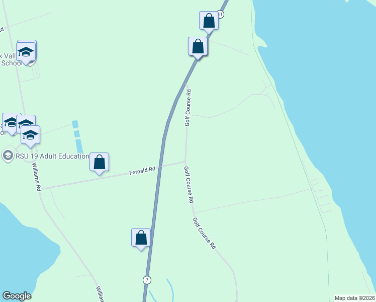 map of restaurants, bars, coffee shops, grocery stores, and more near 276 Golf Course Road in Newport