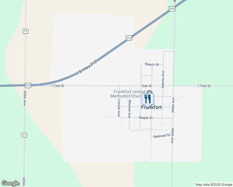 map of restaurants, bars, coffee shops, grocery stores, and more near 301-399 Lincoln Avenue in Frankfort