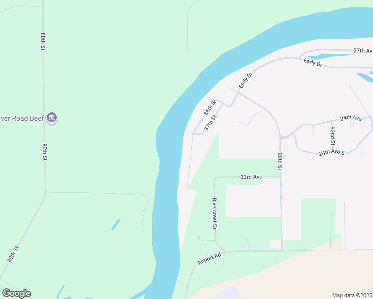 map of restaurants, bars, coffee shops, grocery stores, and more near 2452 86th Street in Eau Claire