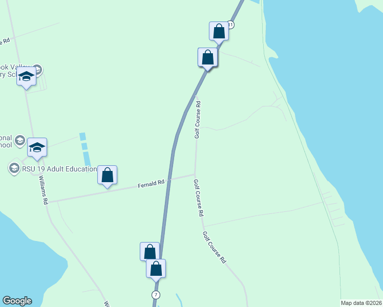 map of restaurants, bars, coffee shops, grocery stores, and more near 298 Golf Course Road in Newport