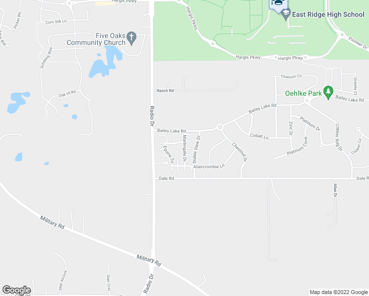 map of restaurants, bars, coffee shops, grocery stores, and more near Martingale Drive in Woodbury