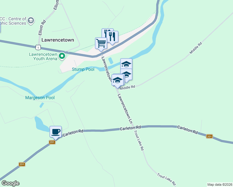 map of restaurants, bars, coffee shops, grocery stores, and more near 61 Lawrencetown Lane in Lawrencetown