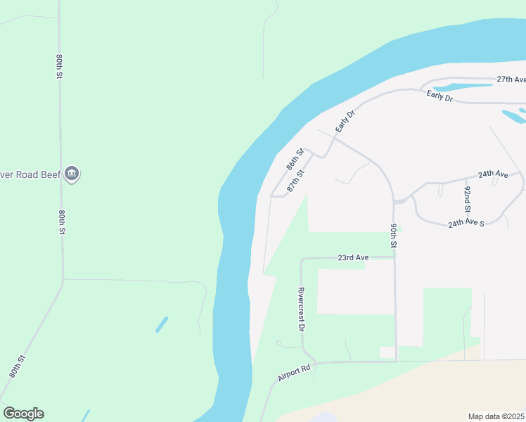 map of restaurants, bars, coffee shops, grocery stores, and more near 2452 86th Street in Eau Claire