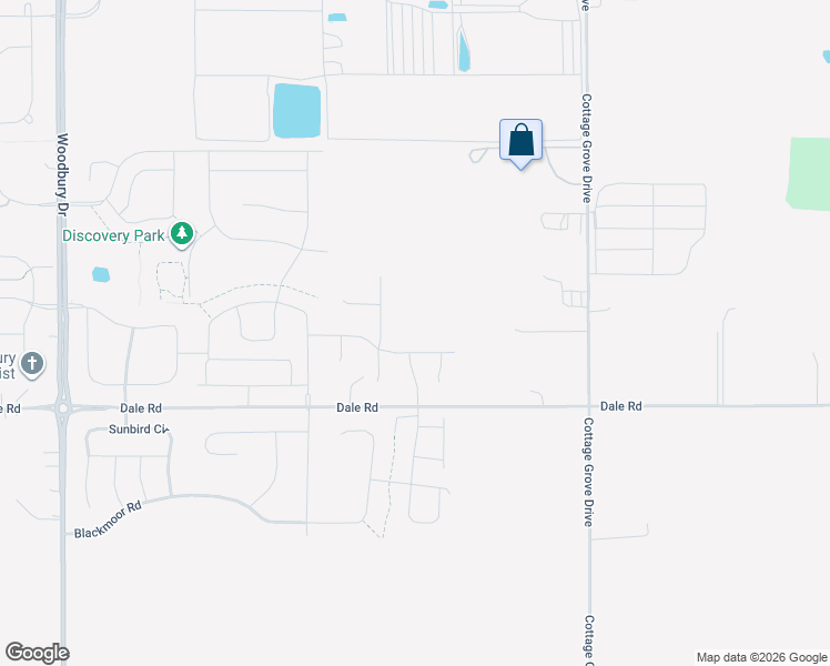 map of restaurants, bars, coffee shops, grocery stores, and more near 10824 Dale Road in Woodbury