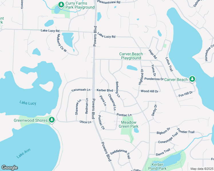 map of restaurants, bars, coffee shops, grocery stores, and more near 6910 Chaparral Lane in Chanhassen