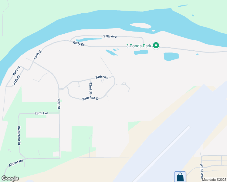 map of restaurants, bars, coffee shops, grocery stores, and more near 9383 24th Avenue South in Eau Claire