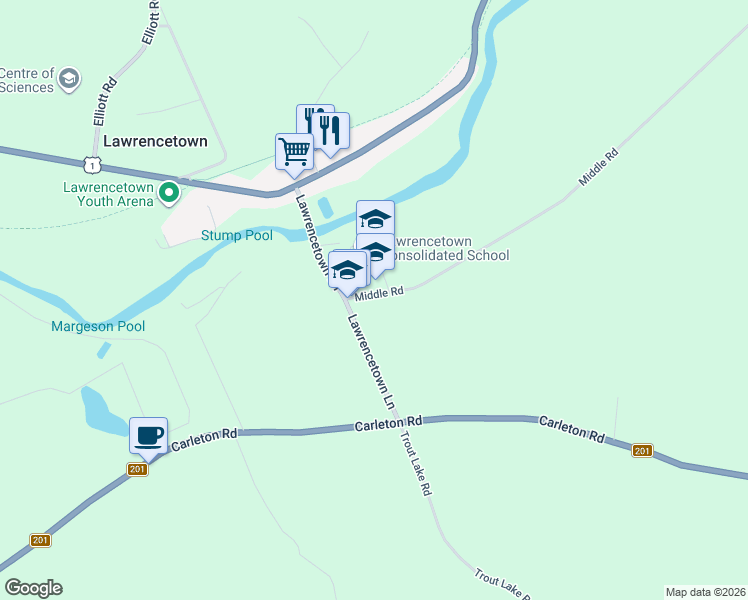 map of restaurants, bars, coffee shops, grocery stores, and more near 11 Middle Road in Annapolis, Subd. B