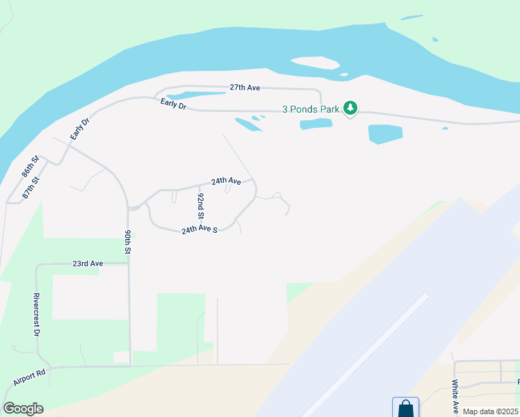 map of restaurants, bars, coffee shops, grocery stores, and more near 9383 24th Avenue South in Eau Claire