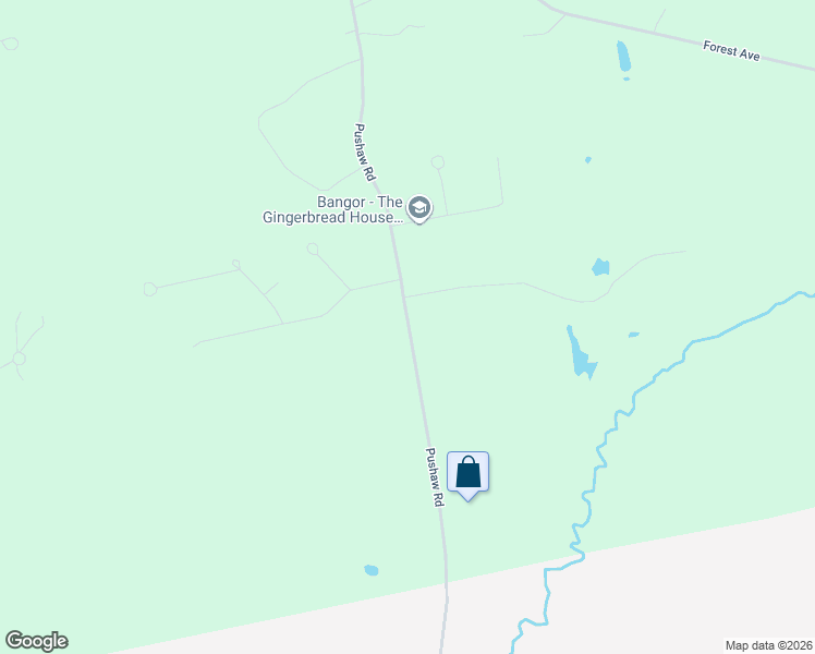 map of restaurants, bars, coffee shops, grocery stores, and more near 921 Pushaw Road in Glenburn