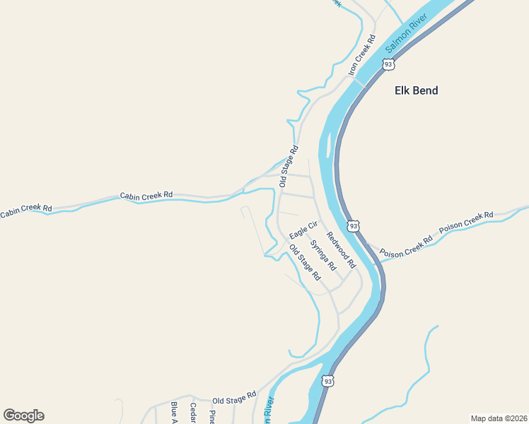 map of restaurants, bars, coffee shops, grocery stores, and more near 293 Old Stage Road in Salmon