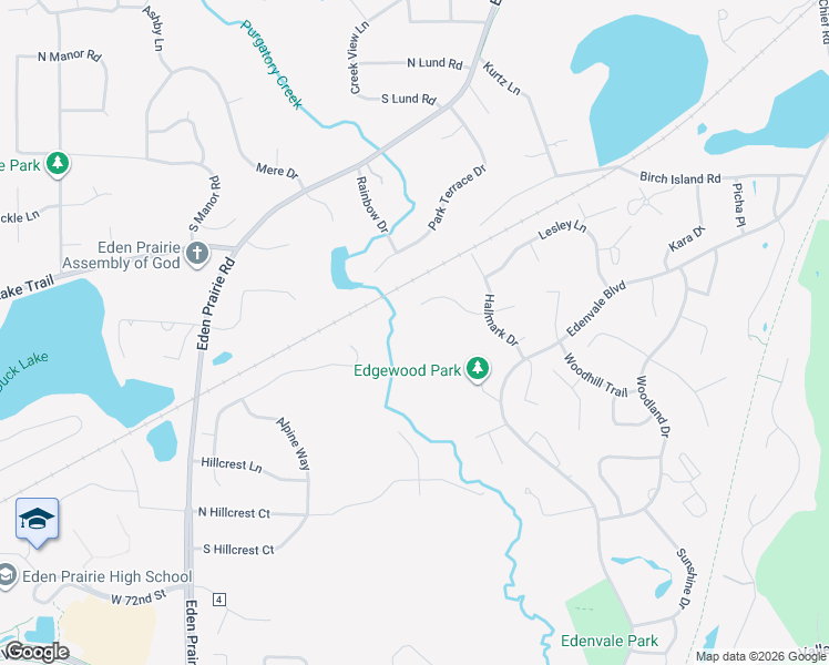 map of restaurants, bars, coffee shops, grocery stores, and more near 15681 Michele Lane in Eden Prairie