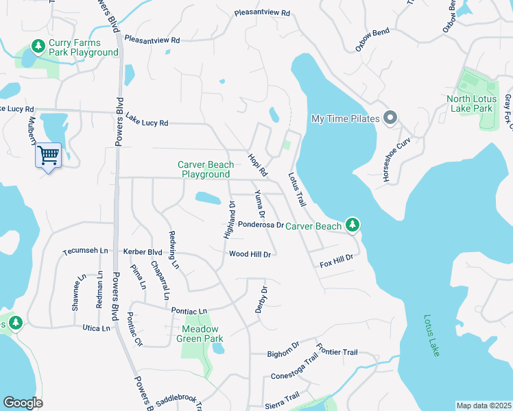 map of restaurants, bars, coffee shops, grocery stores, and more near 820 Imperial Drive in Chanhassen