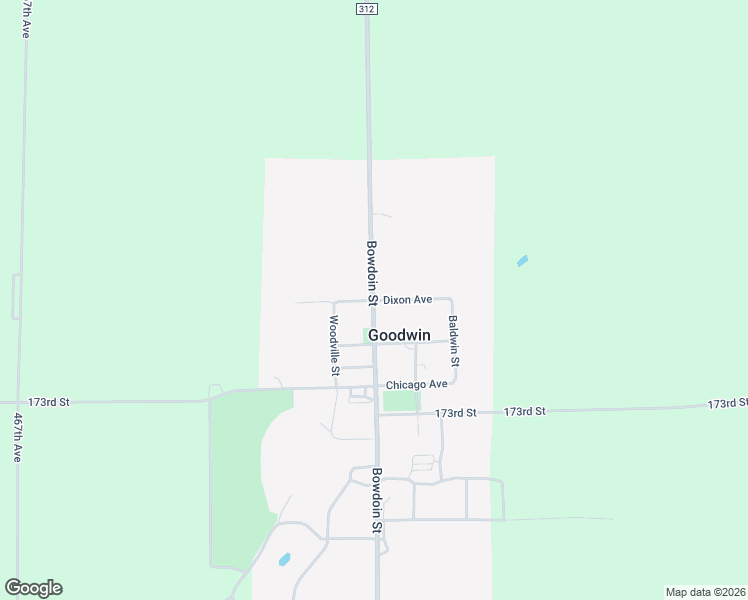 map of restaurants, bars, coffee shops, grocery stores, and more near Dixon Ave in Goodwin