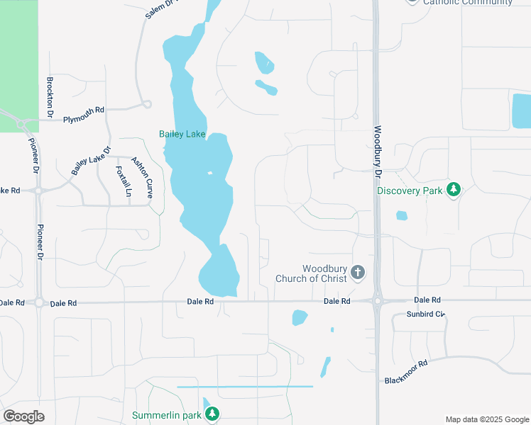 map of restaurants, bars, coffee shops, grocery stores, and more near 9860 Arrowwood Trail in Woodbury