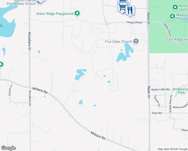 map of restaurants, bars, coffee shops, grocery stores, and more near 7741 Winter Wheat Way in Woodbury