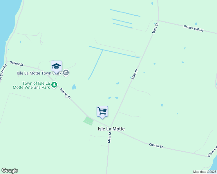 map of restaurants, bars, coffee shops, grocery stores, and more near 2046 Main Street in Isle La Motte