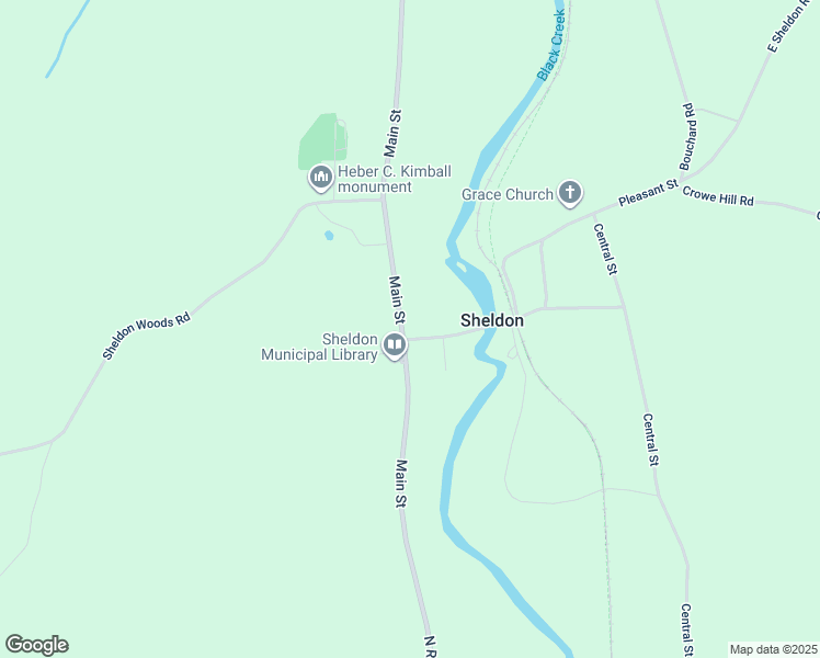 map of restaurants, bars, coffee shops, grocery stores, and more near 9 Bridge Street in Sheldon