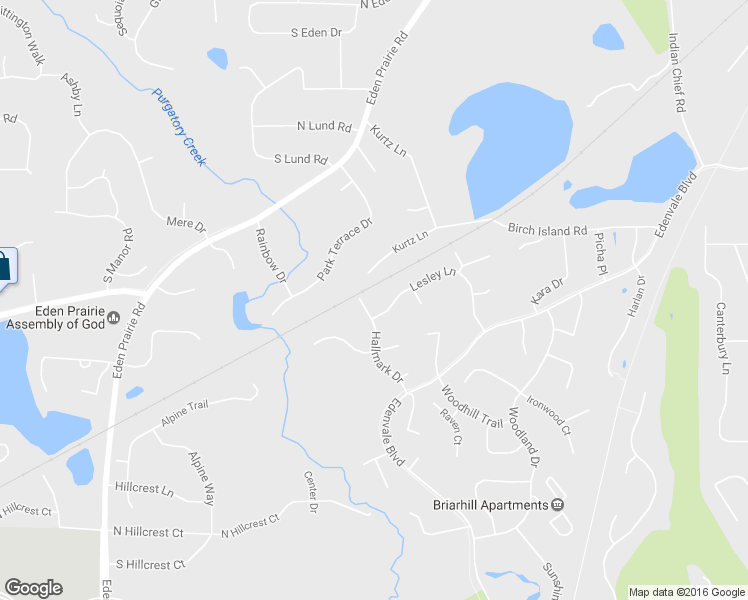 map of restaurants, bars, coffee shops, grocery stores, and more near 6729 Hallmark Drive in Eden Prairie