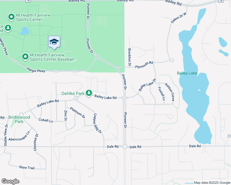 map of restaurants, bars, coffee shops, grocery stores, and more near 4584 Mile Drive in Woodbury