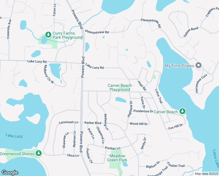 map of restaurants, bars, coffee shops, grocery stores, and more near 980 Carver Beach Road in Chanhassen