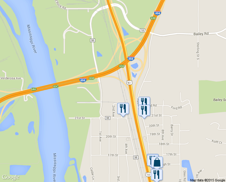 map of restaurants, bars, coffee shops, grocery stores, and more near 2222 Maxwell Avenue in Newport