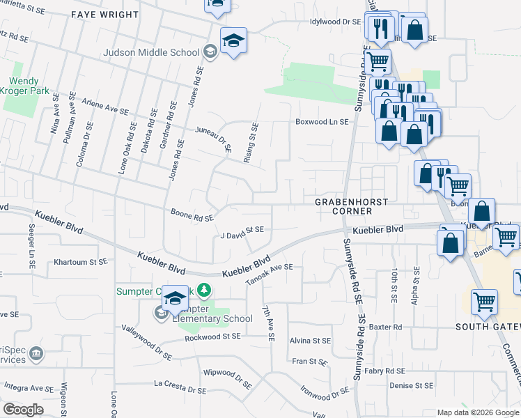 map of restaurants, bars, coffee shops, grocery stores, and more near in Salem