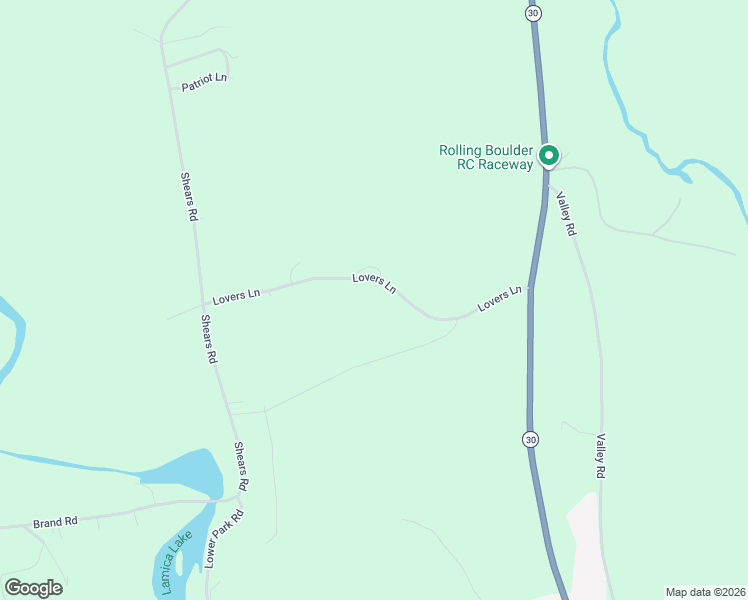 map of restaurants, bars, coffee shops, grocery stores, and more near 65 Lovers Ln in Malone