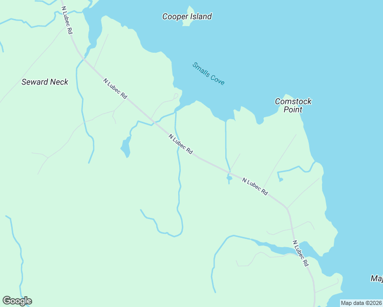 map of restaurants, bars, coffee shops, grocery stores, and more near North Lubec Road in Lubec