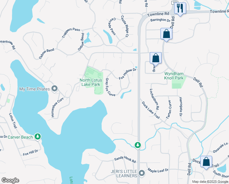 map of restaurants, bars, coffee shops, grocery stores, and more near 6531 Gray Fox Curve in Chanhassen
