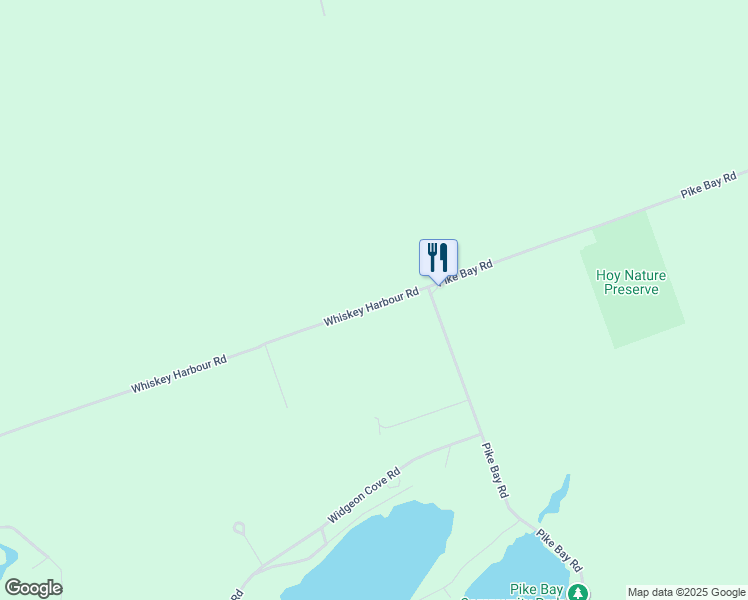 map of restaurants, bars, coffee shops, grocery stores, and more near 20 Whiskey Harbour Road in Wiarton