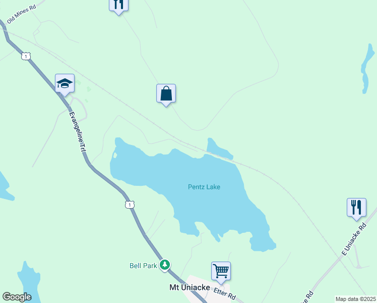 map of restaurants, bars, coffee shops, grocery stores, and more near 63 Pentz Lake Drive in Mount Uniacke