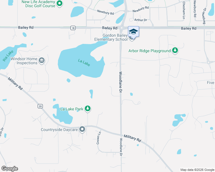 map of restaurants, bars, coffee shops, grocery stores, and more near 4432 Woodlane Drive in Woodbury