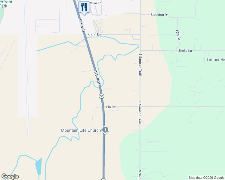 map of restaurants, bars, coffee shops, grocery stores, and more near 831 South 3rd Street in McCall
