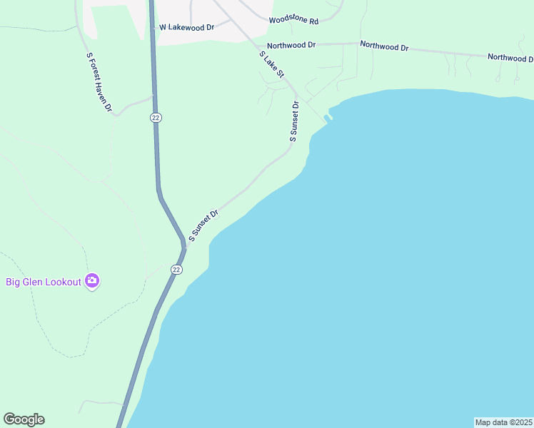 map of restaurants, bars, coffee shops, grocery stores, and more near 5501-6899 South Sunset Drive in Glen Arbor