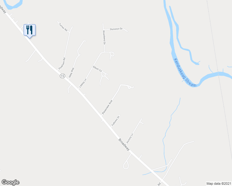 map of restaurants, bars, coffee shops, grocery stores, and more near 51 Pineview Avenue in Glenburn