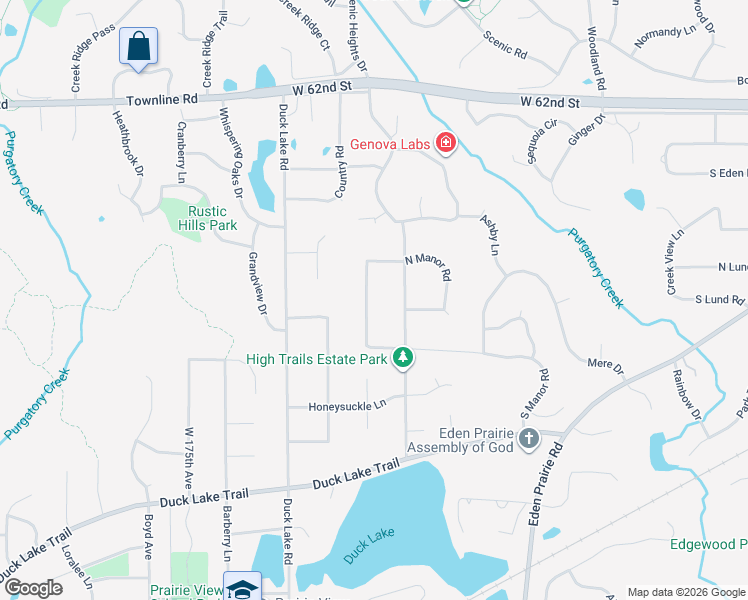 map of restaurants, bars, coffee shops, grocery stores, and more near 6491 Undestad Street in Eden Prairie