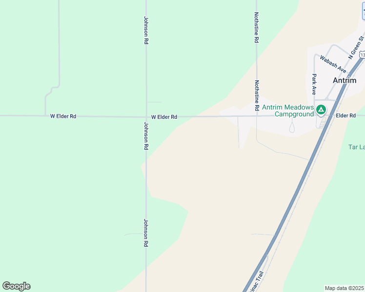 map of restaurants, bars, coffee shops, grocery stores, and more near 210 East Elder Road in Mancelona