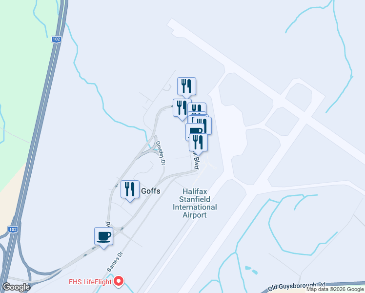 map of restaurants, bars, coffee shops, grocery stores, and more near 40 Silver Dart Drive in Enfield