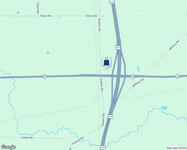map of restaurants, bars, coffee shops, grocery stores, and more near 5750 Wisconsin 22 in Lena
