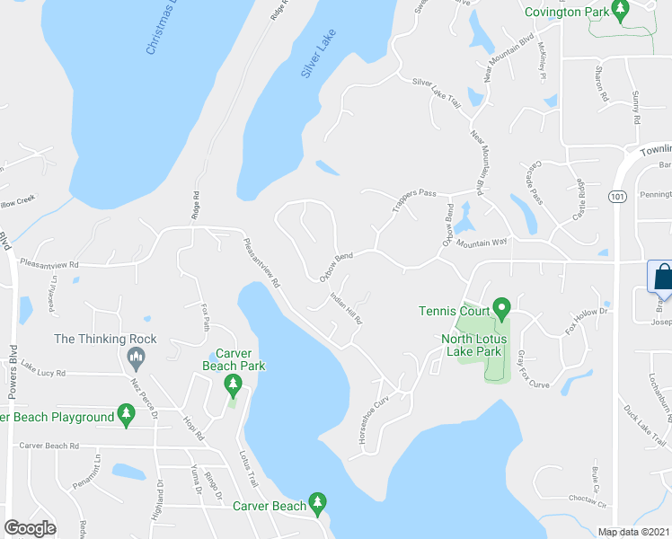 map of restaurants, bars, coffee shops, grocery stores, and more near 6365 Oxbow Bend in Chanhassen