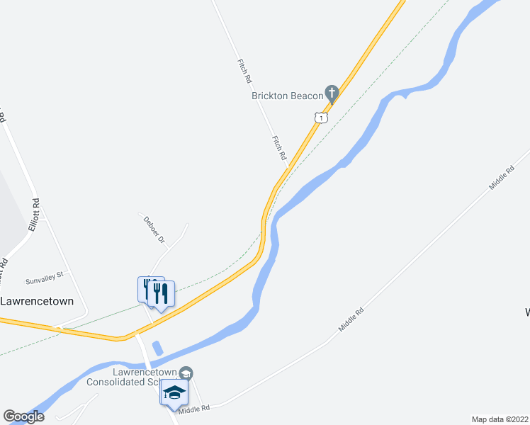 map of restaurants, bars, coffee shops, grocery stores, and more near 386 Main Street in Lawrencetown