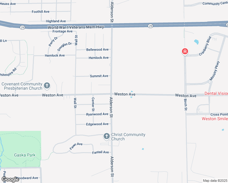 map of restaurants, bars, coffee shops, grocery stores, and more near 2502 Weston Avenue in Schofield