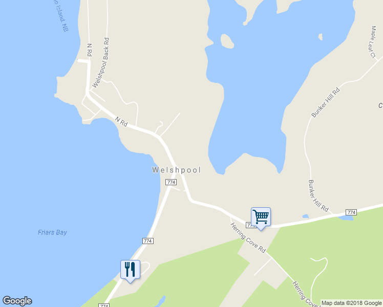 map of restaurants, bars, coffee shops, grocery stores, and more near 2 North Road in Welshpool