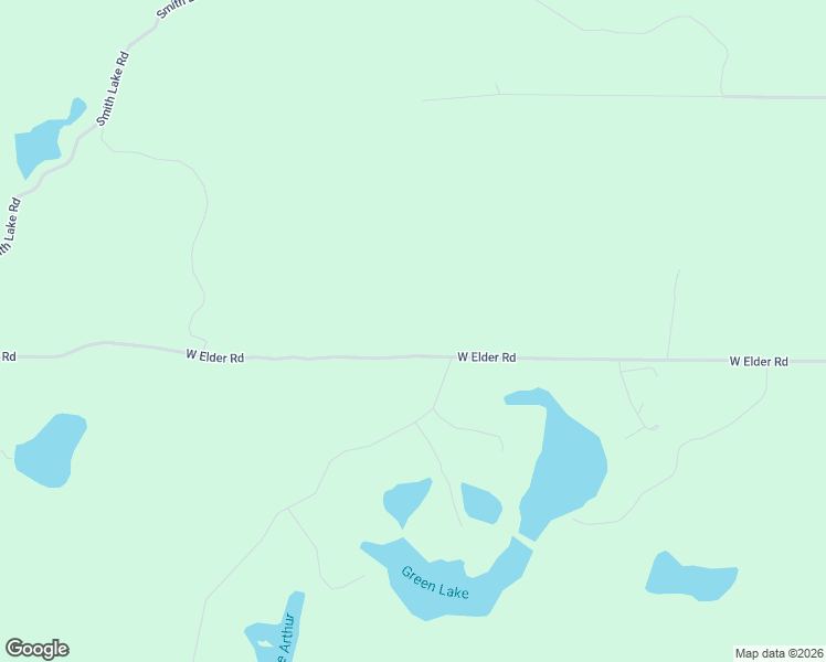 map of restaurants, bars, coffee shops, grocery stores, and more near 2224 West Elder Road in Mancelona