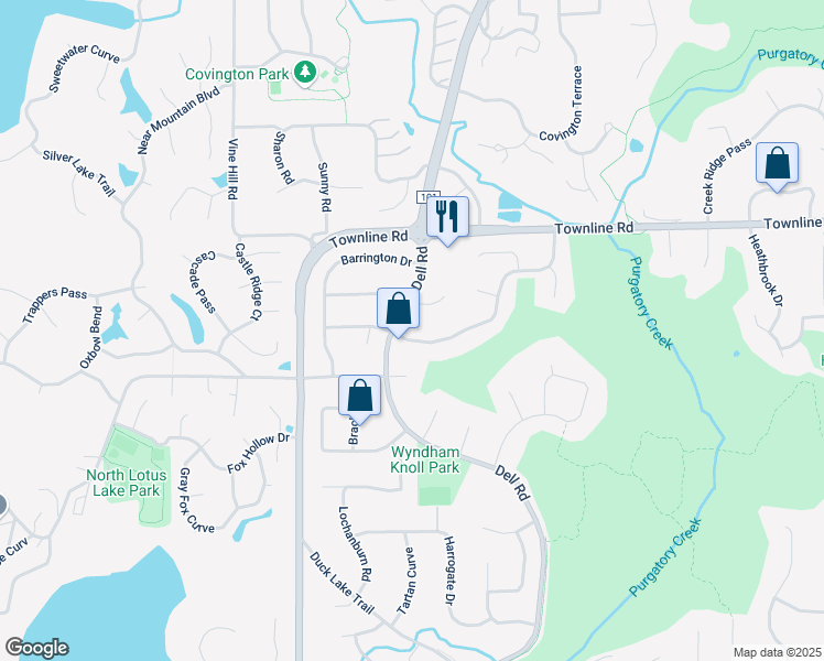 map of restaurants, bars, coffee shops, grocery stores, and more near 18844 Chennault Way in Eden Prairie